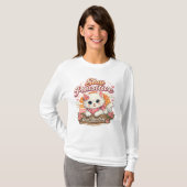 Stay Pawsitive Cat Long Sleeve T-Shirt (Voorkant volledig)
