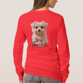 Stay Pawsitive – Cute & Motivational Dog Lover  T-shirt (Achterkant)