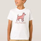 Stay pawsitive Dog T-shirt (Voorkant)