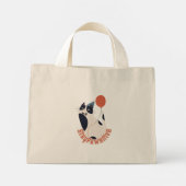 Stay Pawsitive Tuxedo Cat Birthday Party Tiny Tote Mini Tote Bag (Achterkant)