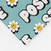 Stay Positive Fleece Deken (Hoek)