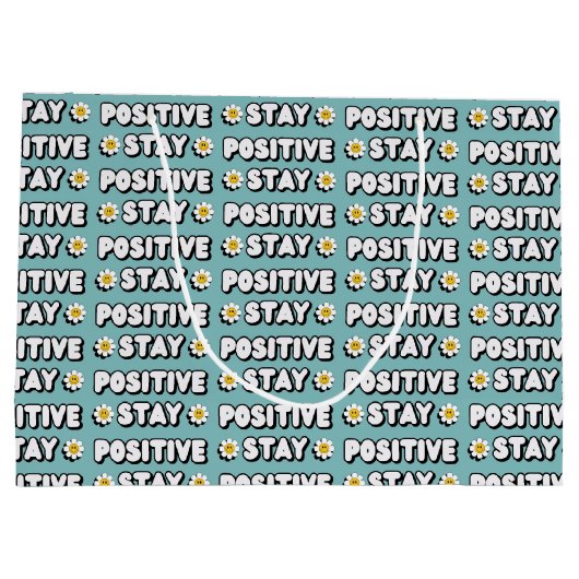 Stay Positive Groot Cadeauzakje (Achterkant)