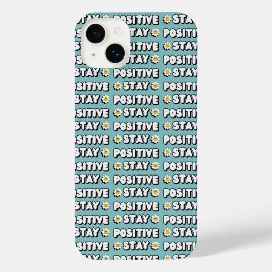 Stay Positive iPhone Hoesje (Achterkant)