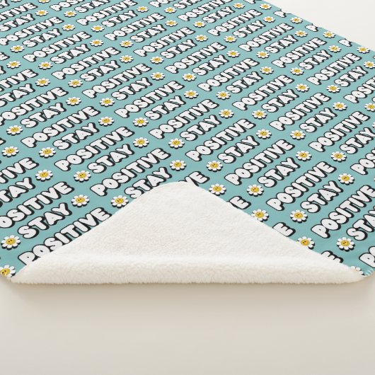 Stay Positive Sherpa Deken (3/4)