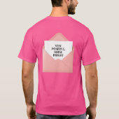 Stay Positive Shine Bright – Roze envelop T-shirt (Achterkant)