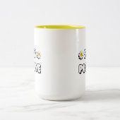 Stay Positive Tweekleurige Koffiemok (Center)