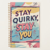Stay Quirky Stay You Colorful Motivational Planner (Voorkant)