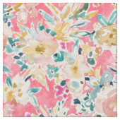 STAY READY Pink Floral Stof (Close Up)