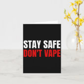 Stay Safe Don't Vape Anti-vang  Kaart (Gele Bloem)