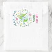 Stay Safe! Rechthoekige Sticker (Tas)