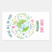 Stay Safe! Rechthoekige Sticker (Voorkant)