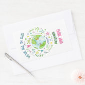 Stay Safe! Rechthoekige Sticker (Envelop)