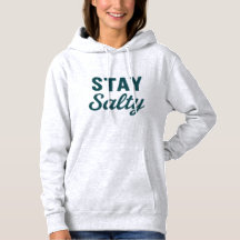 Stay Salty Coastal Teal Ocean Graphic Print Beach