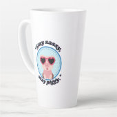 Stay Sassy Pig Quote Latte Mok (Linkerhoek)