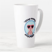 Stay Sassy Pig Quote Latte Mok (Rechterhoek)