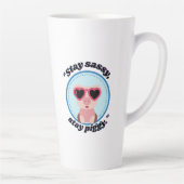 Stay Sassy Pig Quote Latte Mok (Rechts)