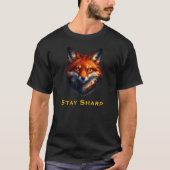 Stay Sharp Fox Graphic T-Shirt (Voorkant)