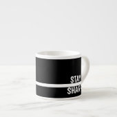 Stay Sharp Motivational Coffee Modern Office  Espresso Kop (Voorkant rechts)
