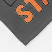 Stay Sitive Skeleton Halloween Motivational Funny  Fleece Deken (Hoek)