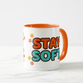 Stay Soft - Floral mug Mok (Voorkant rechts)