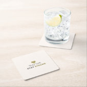Stay Soft Stay Strong Minimal Motivational Coaster Kartonnen Onderzetters (Insitu)