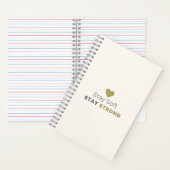 Stay Soft Stay Strong Minimal Motivational Noteboo Notitieboek (Binnen)