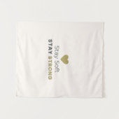 Stay Soft Stay Strong Minimal Motivational Wall Ta Wandkleed (Voorkant (horizontaal))