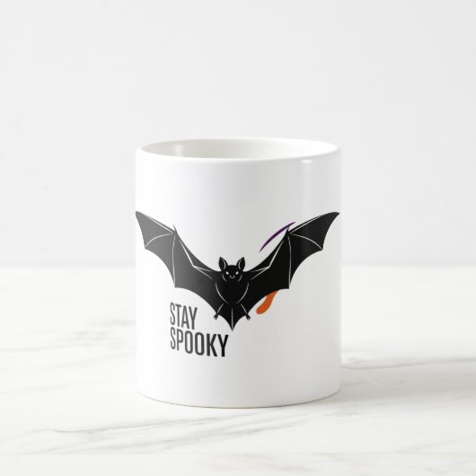 Stay Spooky Bat - Minimalistische moderne Hallowee Koffiemok (Center)