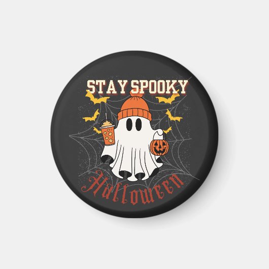 Stay Spooky Ghost Halloween Magneet (Voorkant)