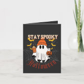Stay Spooky Ghost Halloween Notitiekaartje (Voorkant)