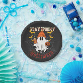 Stay Spooky Ghost Halloween  Papieren Bordje (Feest)