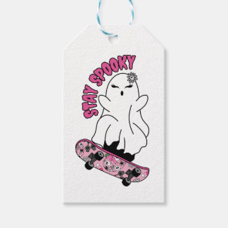 Stay Spooky Ghost On A Skateboard beroemd gemaakt  Cadeaulabel