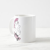 Stay Spooky Ghost On A Skateboard beroemd gemaakt  Koffiemok (Voorkant links)