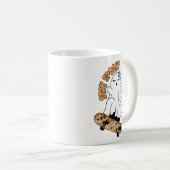 "Stay Spooky" Ghost op een Skateboard - Cool Sinaa Koffiemok (Voorkant rechts)