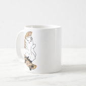 "Stay Spooky" Ghost op een Skateboard - Cool Sinaa Koffiemok (Voorkant links)