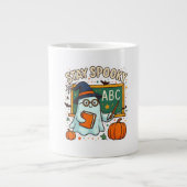 Stay Spooky Ghost Teacher Mug for Halloween Grote Koffiekop (Voorkant)