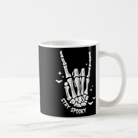 Stay-spooky Skeleton Hands Halloween Koffiemok (Rechts)