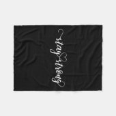 Stay Strong Heart  Fleece Deken (Voorkant (Horizontaal))