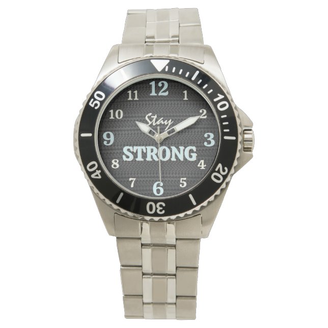 Stay Strong Industrial Gym Horloge (Voorkant)