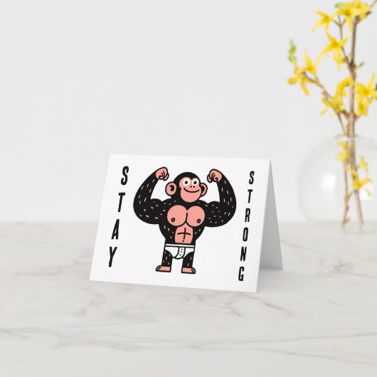 STAY STRONG KAART (Gele Bloem)