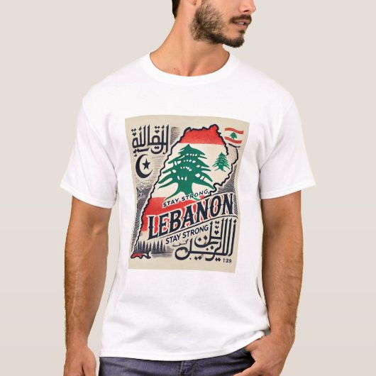 STAY STRONG LEBANON T-SHIRT (Voorkant)