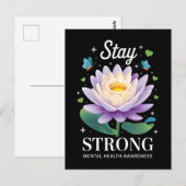 Stay Strong – Mental Health Awareness Wellness Sup Briefkaart (Voorkant / Achterkant)