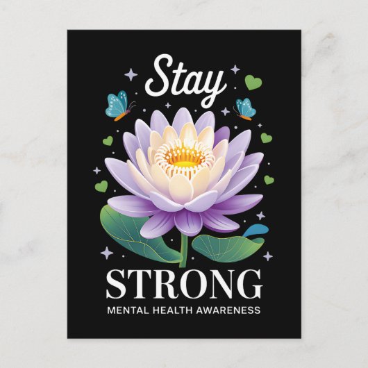 Stay Strong – Mental Health Awareness Wellness Sup Briefkaart (Voorkant)