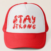 STAY STRONG motivatie graffiti stijl Trucker Pet (Voorkant)