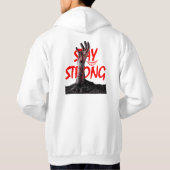 Stay Strong Motivational Quote Design Hoodie (Achterkant)
