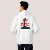Stay Strong Motivational Quote Design Hoodie (Achterkant volledig)