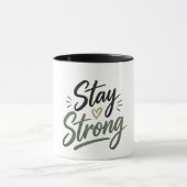 Stay Strong Personalized Support T-Shirt |  Mok (Midden)