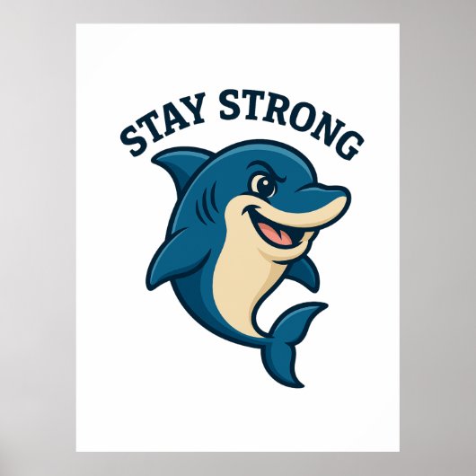 Stay Strong Splash T-Shirt Poster (Voorkant)