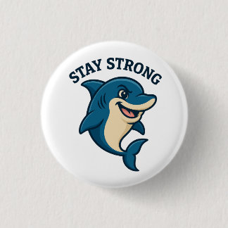 Stay Strong Splash T-Shirt Ronde Button 3,2 Cm