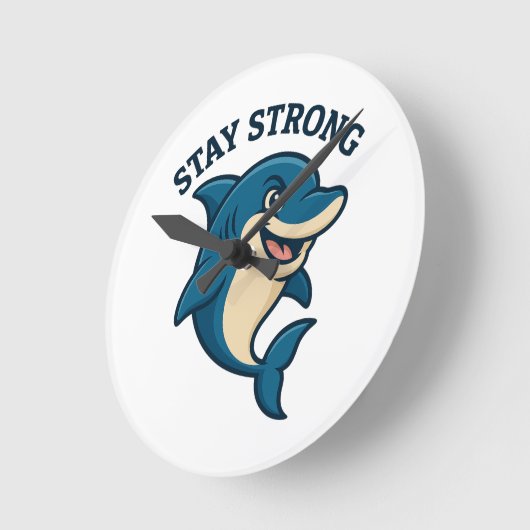 Stay Strong Splash T-Shirt Ronde Klok (Hoek)